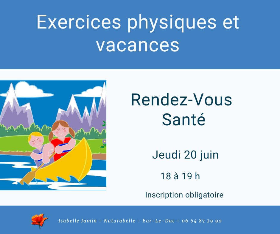Rendez-Vous Santé : EXERCICES PHYSIQUES ET VACANCES